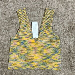 Urban Outfitters Multi Color Knit Crop Top